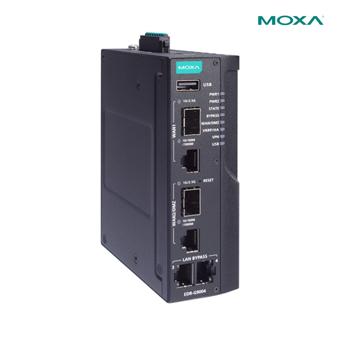 MOXA EDR-G9004-VPN-2MGTXSFTP-T Industrial Secure Router